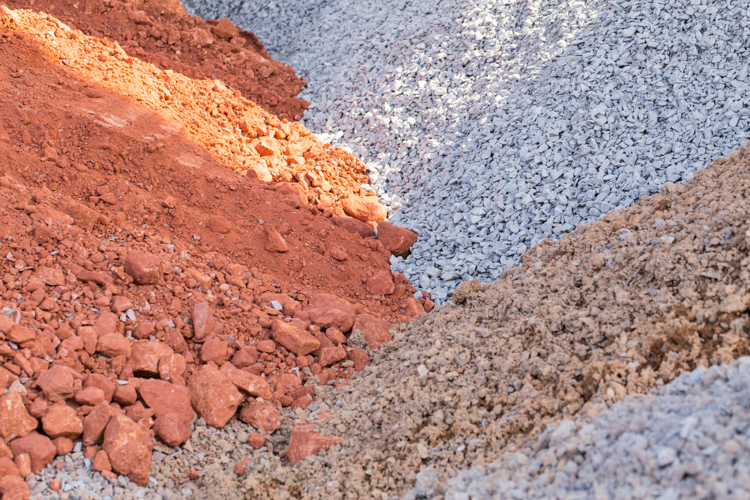 Rohstoffe wie Kies, Sand und Humus beim BRZ Schemmerberg